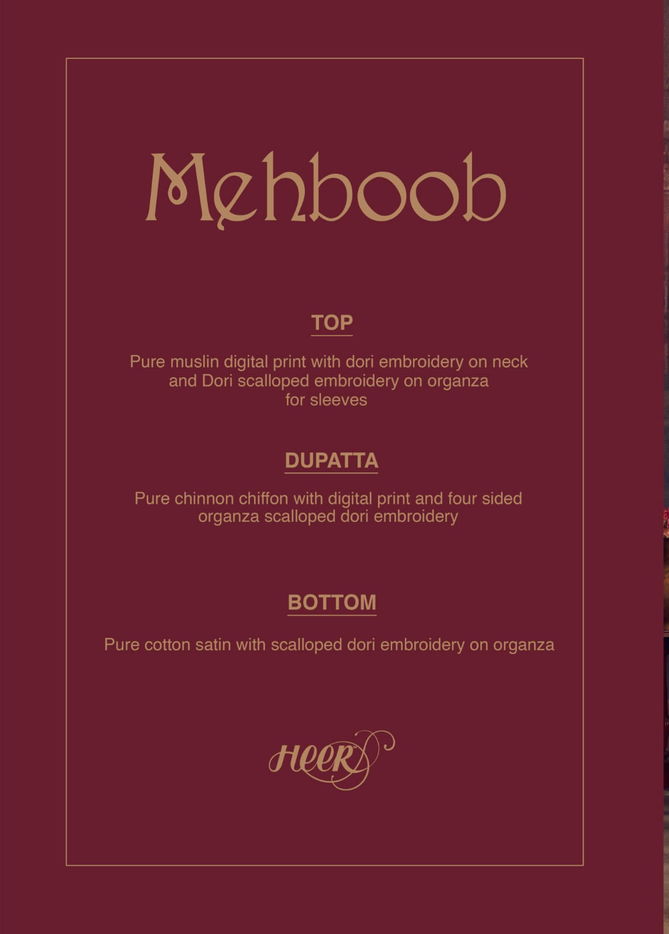 Meheboob By Kimora Heer Muslin Print Embroidery Designer Salwar Suits Wholesale Price In Surat
